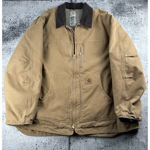 Carhartt C61 CML Men's Ridgestone Sherpa Lined Coat Jacket Size 3XL Excellent